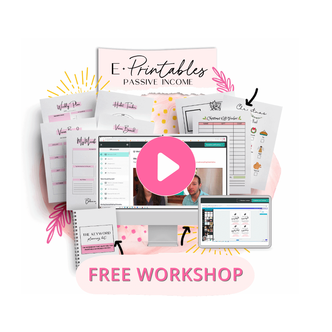 Free Training: Earn Money Selling Printables